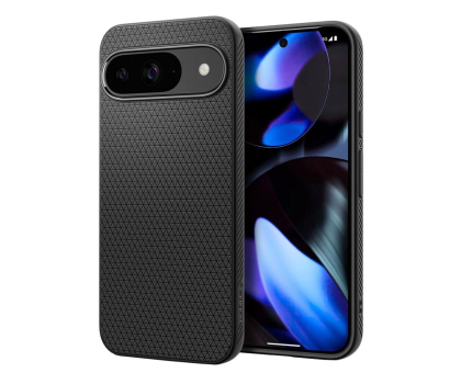 Etui do telefonów Spigen Liquid Air do Google Pixel 9 / Pixel 9 Pro Matte Black